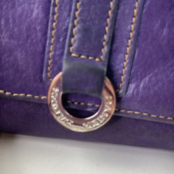 Danier Purple Leather Wallet - Picture 3 of 11